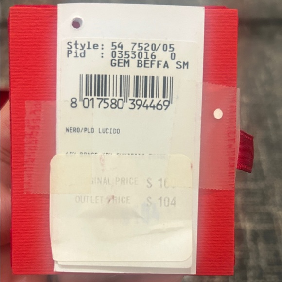 Salvatore Ferragamo Black and Silver Cufflinks - Picture 4 of 6